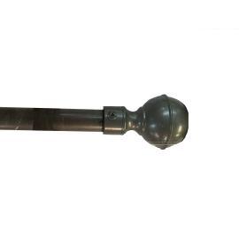 BARROTE EXTENSIBLE 1.10 A 2.10M  GRIS PLATA BOCHITA