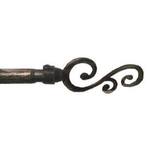 BARROTE EXTENSIBLE 1.10 A 2.10M NEGRO/COBRIZO CLAVE DE SOL