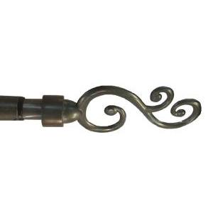 BARROTE EXTENSIBLE 1.10 A 2.10m GRIS PLATA CLAVE DE SOL