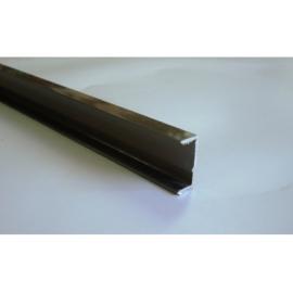 CANTOS U ALUMINIO COLOR CHAMP. ME16 VARILLA 2.6MTS (MEATON)