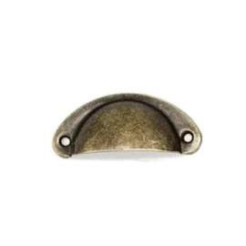 TIRADOR CUBETA 72.5MM BRONCE ANTIGUO