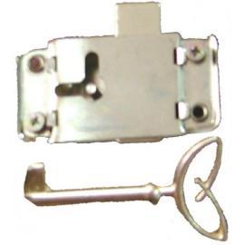 CERRADURA DE ROPERO APLICAR Cy666 METAL COBREADO