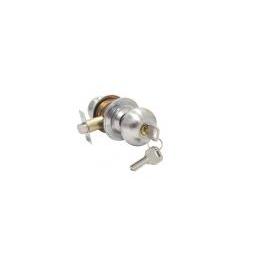CERRADURA POMO MEDIA-BOLA AC.INOX SATINADO C/LLAVE (MEATON)