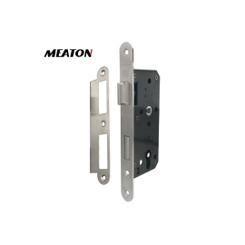 CERRADURA PUERTA 45x72 FRENTE 235mm.AC.INOX.c/t NF (MEATON)