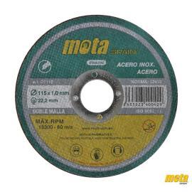 DISCO DE CORTE A/INOX. 115X1.6X22.23MM (MOTA)
