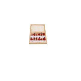 FRESAS P/TROMPO JUEGO 12 PIEZAS C/EJE  6Mm