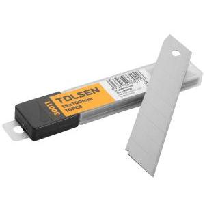 HOJA TRINCHETA 18MM TOLSEN 10 PCS