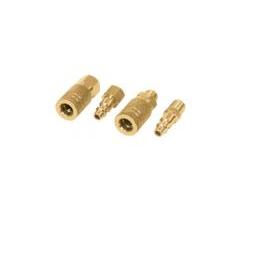 JUEGO COPLES Y CONECTORES BRONCE,4PZAS P/COMPR  (TRUPER)