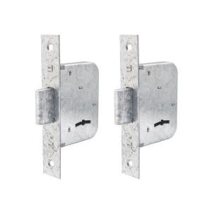 JUEGO DE CERROJOS PASADOR CUADRADO ACERO ZINC GRIP