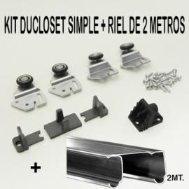 KIT OFERTA DUCLOSET SIMPLE 2MTS RIEL+KIT (DUCASSE)