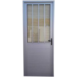 PUERTA ALUMINIO DER S/30/ C/REJA  0.90mx2.00m