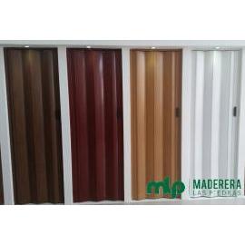 PUERTA PLEGABLE 0.84X2.10 CAOBA