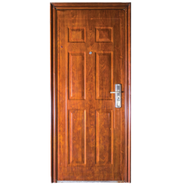 PUERTA SEMIBLINDADA MARRON IZQUIERDA (2.05x0.85mts) 50mm