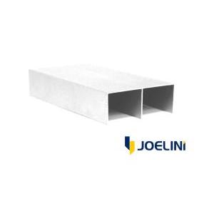 RIEL JOELINI DOBLE SUP 2M 32MM BLANCO