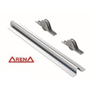 RIEL P/RUEDA COLIZA 25/32MM.ZINC.2MTS (ARENA)