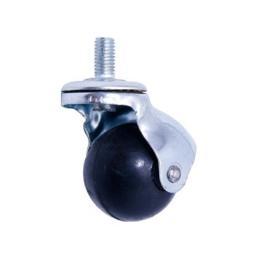 RUEDAS BOLA GOMA DE ROSCA 2