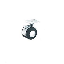 RUEDAS GEMELAS BASE CON FRENO 500MM.PLACA CROMPZ50