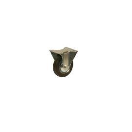 RUEDA GOMA BASE FIJA 125MM.