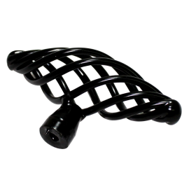 TIRADOR COLONIAL CORCEGA OVAL 75X38MM NEGRO
