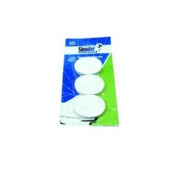TOPES POLYFON AUTOADESICO OVALADOS BLANCOS BLISTER 3 UN. 